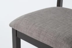 Pollie Dining Side Chair -KitchenCraft Store 267679 black fabric dining chair detail 45
