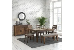 Elle 65" Dining Table -KitchenCraft Store 267683 brown wood dining table room 85