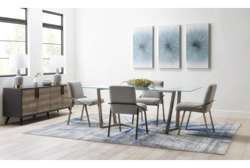 Daphne 79" Glass Dining Table 7 Daphne 79" Glass Dining Table - Image 7