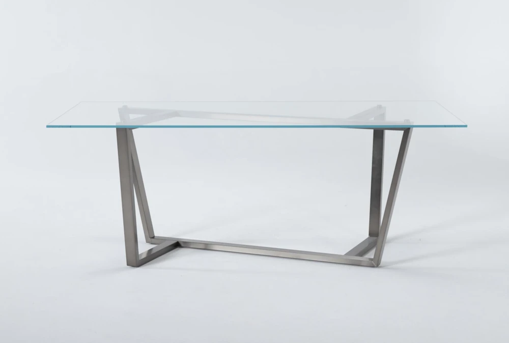 Daphne 79" Glass Dining Table 1 Daphne 79" Glass Dining Table