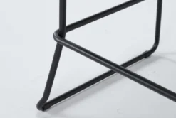 Caspian Outdoor Bar With Navy Barstools Set For 2 -KitchenCraft Store 267844 black metal bistropub table detail 47