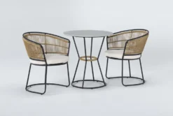 Boho 28" Outdoor Bistro Dining Set For 2 -KitchenCraft Store 268093 multicolor multi media bistropub table side 18