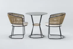 Boho 28" Outdoor Bistro Dining Set For 2