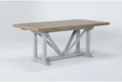 Ozzie 72-100" Extension Dining Table 13 Ozzie 72-100" Extension Dining Table -KitchenCraft Store 268236 grey wood dining table side 18