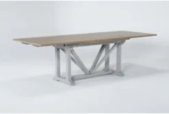 Ozzie 72-100" Extension Dining Table 14 Ozzie 72-100" Extension Dining Table -KitchenCraft Store 268236 grey wood dining table side 19