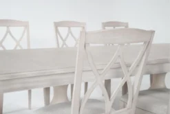 Caira II 80-104" Extension Dining With Side Chair + Arm Chair Set For 6 10 Caira II 80-104" Extension Dining With Side Chair + Arm Chair Set For 6 -KitchenCraft Store 268993 natural veneer dining set detail 44