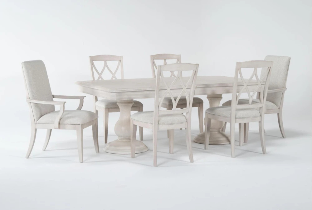 Caira II 80-104" Extension Dining With Side Chair + Arm Chair Set For 6 2 Caira II 80-104" Extension Dining With Side Chair + Arm Chair Set For 6 - Image 2