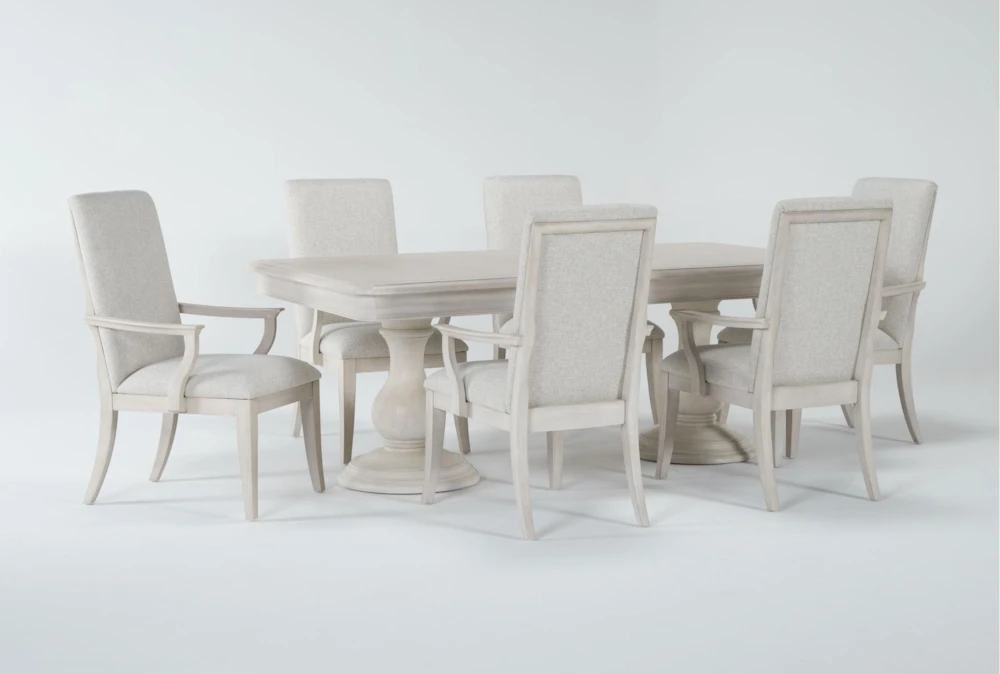 Caira II 80-104" Extension Dining With Arm Chair Set For 6 2 Caira II 80-104" Extension Dining With Arm Chair Set For 6 - Image 2