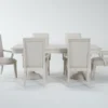 Caira II 80-104" Extension Dining With Arm Chair Set For 6