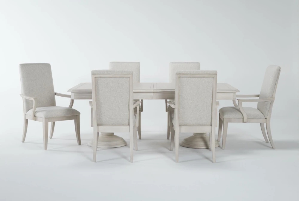 Caira II 80-104" Extension Dining With Arm Chair Set For 6 1 Caira II 80-104" Extension Dining With Arm Chair Set For 6