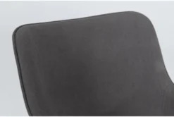 Stratus Upholstered Side Chair -KitchenCraft Store 269067 grey fabric dining chair detail 44