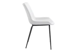 White Faux Leather Bucket Seat Dining Chair Set Of 2 24 White Faux Leather Bucket Seat Dining Chair Set Of 2 -KitchenCraft Store 269511 white metal dining chair detail 45