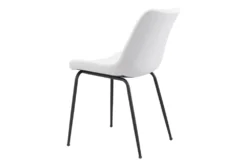 White Faux Leather Bucket Seat Dining Chair Set Of 2 27 White Faux Leather Bucket Seat Dining Chair Set Of 2 -KitchenCraft Store 269511 white metal dining chair detail 48