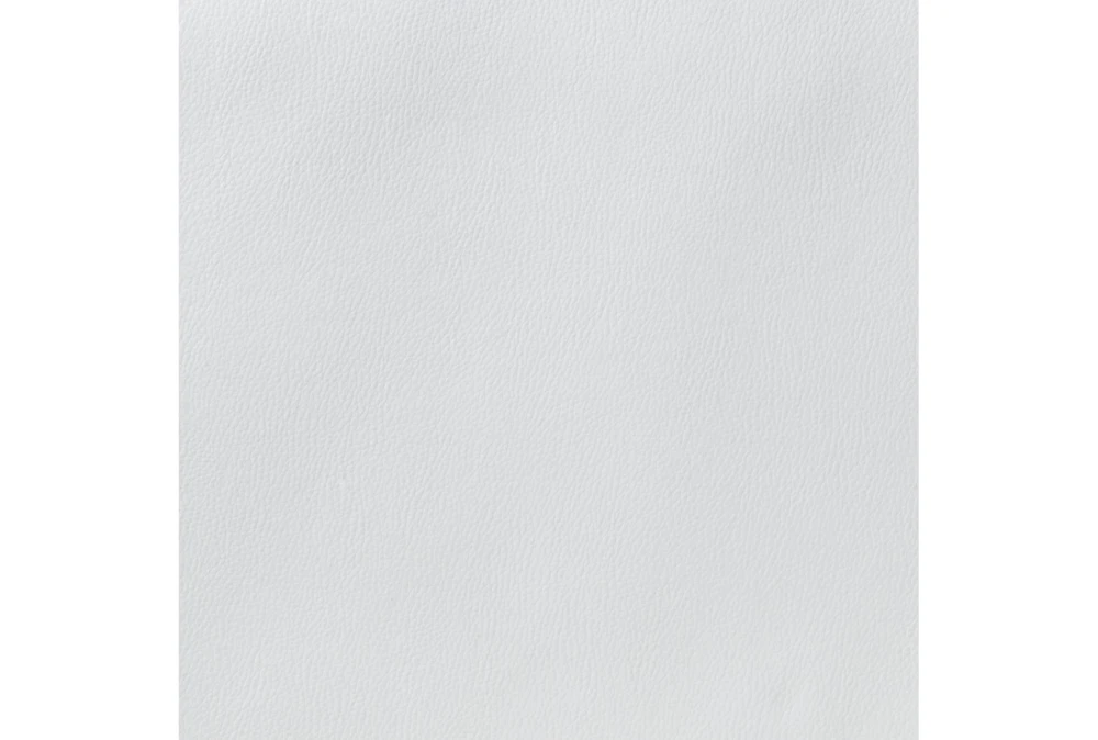 White Faux Leather Bucket Seat Dining Chair Set Of 2 7 White Faux Leather Bucket Seat Dining Chair Set Of 2 - Image 7