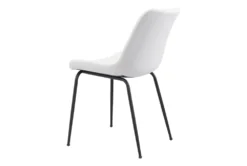 White Faux Leather Bucket Seat Dining Chair Set Of 2 20 White Faux Leather Bucket Seat Dining Chair Set Of 2 -KitchenCraft Store 269511 white metal dining chair side 16