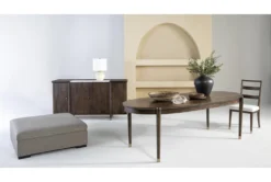 Brighton 76-94" Oval Extension Dining Table By Nate Berkus + Jeremiah Brent -KitchenCraft Store 269682 brown wood dining table room 46