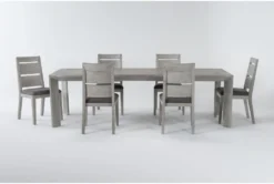 Sandi 104" Dining With Side Chair Set For 6