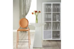 Pillar High Gloss White 24" Bar Table 10 Pillar High Gloss White 24" Bar Table -KitchenCraft Store 271608 white wood bistropub table detail 49 1