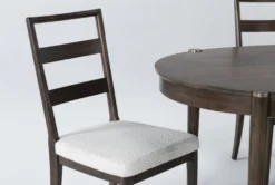 Brighton 76-94" Oval Extension Dining With Side Chair Set For 6 By Nate Berkus + Jeremiah Brent 5 Brighton 76-94" Oval Extension Dining With Side Chair Set For 6 By Nate Berkus + Jeremiah Brent -KitchenCraft Store 275006 brown wood dining chair detail 44