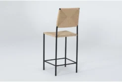 Rattan Natural 26" Counter Stool -KitchenCraft Store 275723 natural rattan bar stool side 19