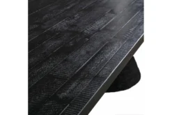 Roma Black Rope 120" Double Pedestal Dining Table 13 Roma Black Rope 120" Double Pedestal Dining Table -KitchenCraft Store 275899 black mdf dining table detail 44