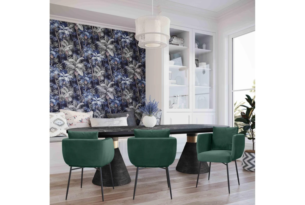 Roma Black Rope 120" Double Pedestal Dining Table 9 Roma Black Rope 120" Double Pedestal Dining Table - Image 9