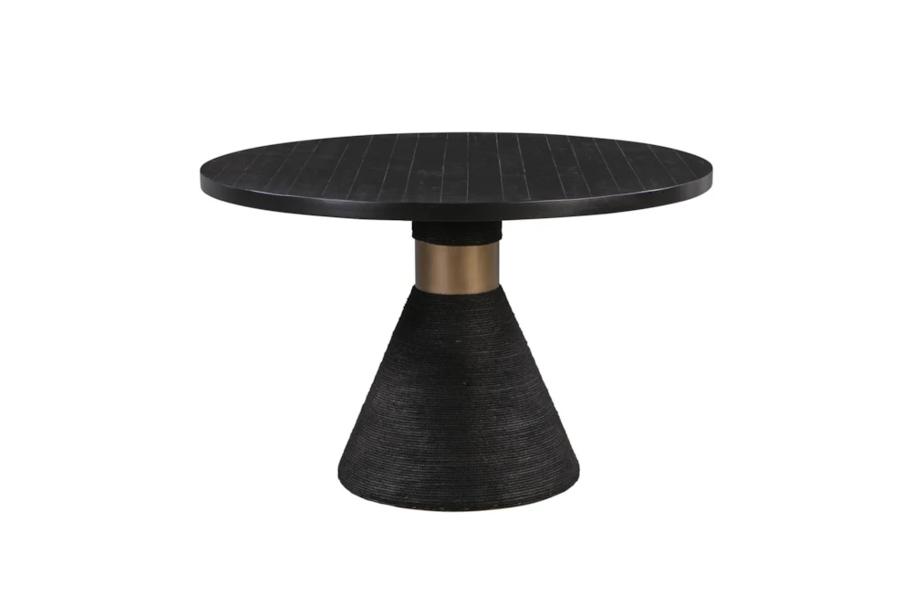 Roma Black Rope 48" Round Dining Table 1 Roma Black Rope 48" Round Dining Table