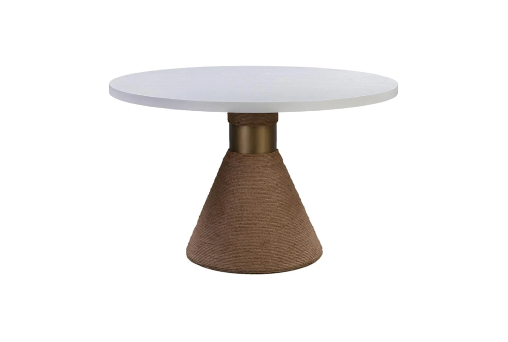 Roma Natural Rope 48" Round Dining Table 1 Roma Natural Rope 48" Round Dining Table