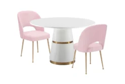 Ardis 47" Round Dining Table 19 Ardis 47" Round Dining Table -KitchenCraft Store 275922 white mdf dining table room 86