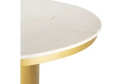 Hoxton 47" Round Dining Table 11 Hoxton 47" Round Dining Table -KitchenCraft Store 275925 white marble dining table detail 45