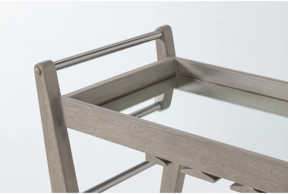 Westridge Wood Bar Cart 4 Westridge Wood Bar Cart - Image 4