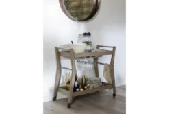 Westridge Wood Bar Cart 12 Westridge Wood Bar Cart -KitchenCraft Store 276240 grey wood bar cabinet room 46