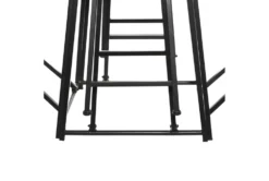 36" Metal Counter Table With 4 Fold Out Stools 14 36" Metal Counter Table With 4 Fold Out Stools -KitchenCraft Store 276351 grey multi media dining table detail 46