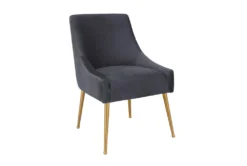 Rosalind Pleated Back Grey Velvet Dining Chair 9 Rosalind Pleated Back Grey Velvet Dining Chair -KitchenCraft Store 276743 grey fabric accent chair side 14