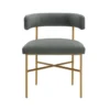 Corrine Grey Performance Velvet Dining Chair