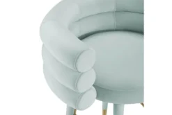 Brigitte Sea Blue 30" Velvet Bar Stool -KitchenCraft Store 277094 blue fabric bar stool detail 44