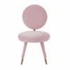 Viola Bubblegum Velvet Dining Chair