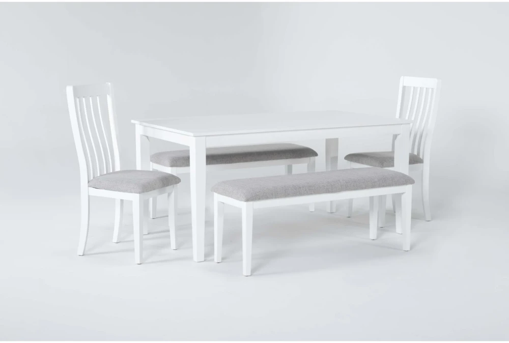 Gia 64" Dining With 2 Benches Set For 6 2 Gia 64" Dining With 2 Benches Set For 6 - Image 2