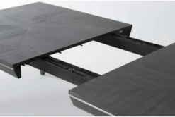 Echo 86"-106" Extension Dining Table -KitchenCraft Store 277391 black wood dining table detail 44