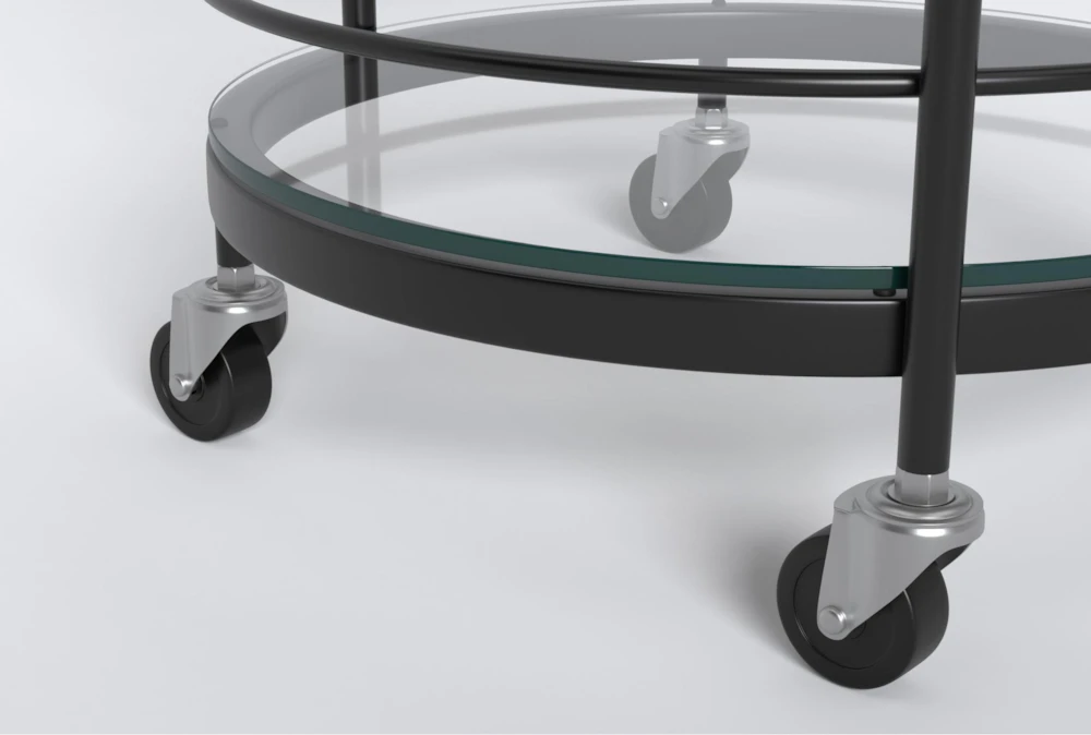 Ziggy Metal And Glass Bar Cart 8 Ziggy Metal And Glass Bar Cart - Image 8