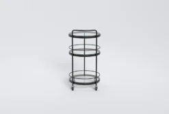 Ziggy Metal And Glass Bar Cart 11 Ziggy Metal And Glass Bar Cart -KitchenCraft Store 277866 black metal bar cabinet side 19