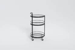 Ziggy Metal And Glass Bar Cart 12 Ziggy Metal And Glass Bar Cart -KitchenCraft Store 277866 black metal bar cabinet side 20