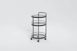 Ziggy Metal And Glass Bar Cart 13 Ziggy Metal And Glass Bar Cart -KitchenCraft Store 277866 black metal bar cabinet side 21