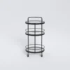 Ziggy Metal And Glass Bar Cart