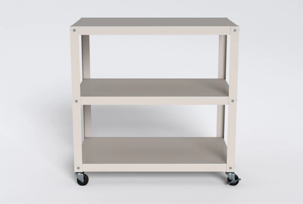 Axel White Metal Bar Cart 9 Axel White Metal Bar Cart - Image 9