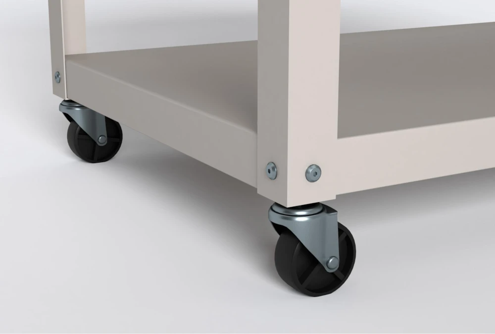 Axel White Metal Bar Cart 6 Axel White Metal Bar Cart - Image 6