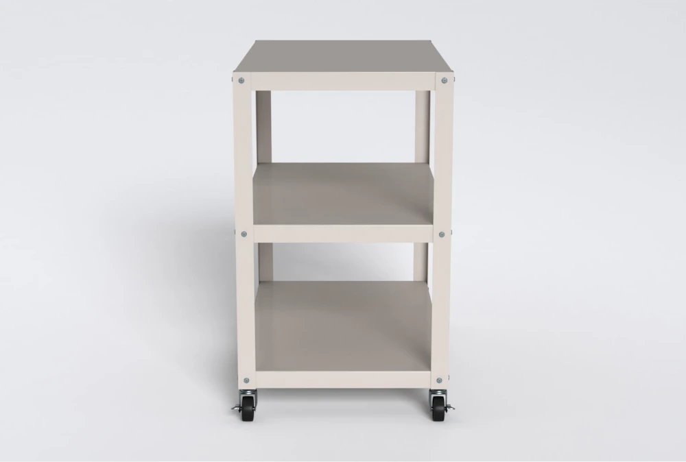 Axel White Metal Bar Cart 2 Axel White Metal Bar Cart - Image 2