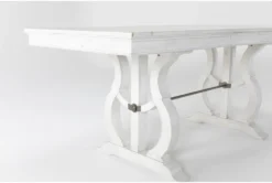 Martin 66-86" Extension Counter Table -KitchenCraft Store 278723 white wood counter height table detail 44 1