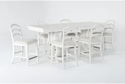 KitchenCraft Store -KitchenCraft Store 278729 white wood counter height set side 18