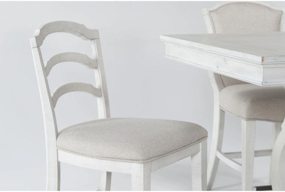 Martin 66" Counter With Upholstered And Wood Back Counter Stools Set For 6 3 Martin 66" Counter With Upholstered And Wood Back Counter Stools Set For 6 - Image 3